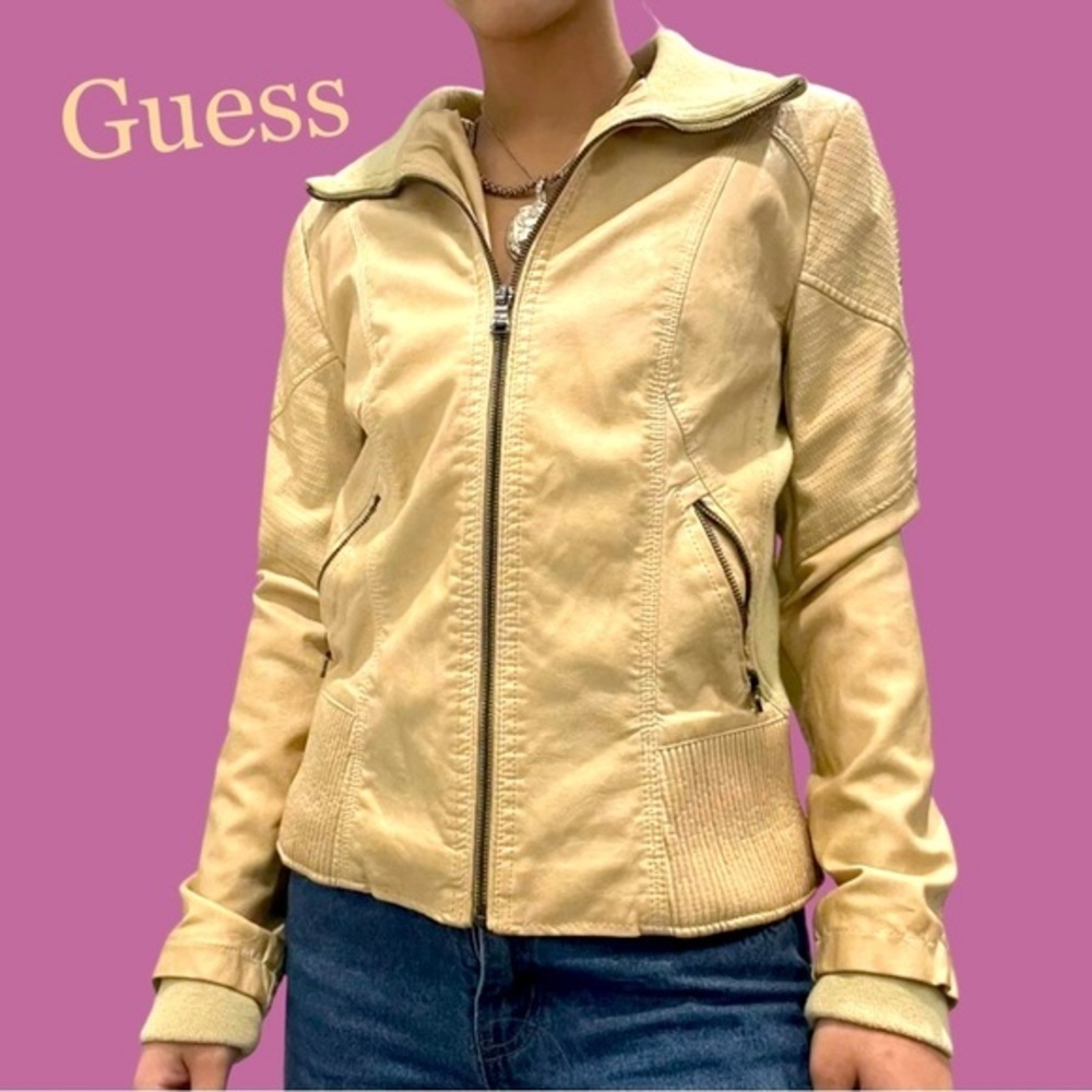 GUESS Vegan LEATHER JACKET SIZE SMALL